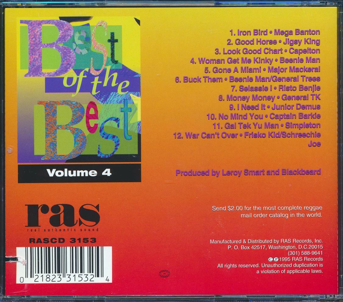 Jr. Demus, Major Mackerel, Capleton, General Trees, Etc. - Best Of The Best Volume 4: The DJs (marked/ltd stock)