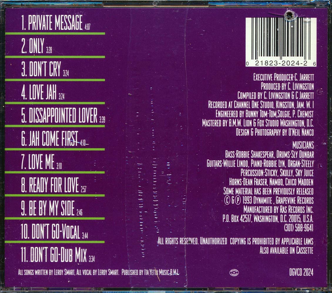 Leroy Smart - Private Message (marked/ltd stock)