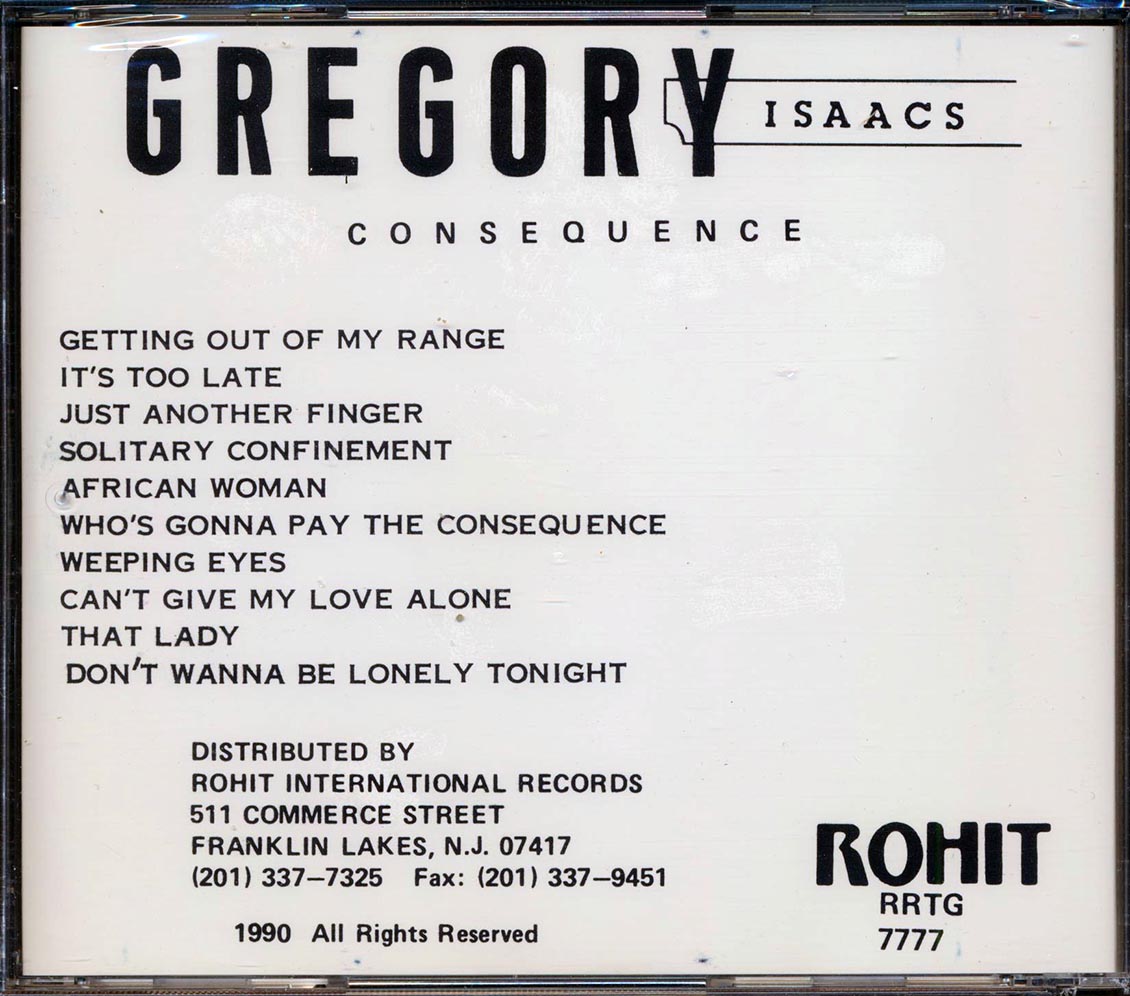 Gregory Isaacs - Consequence