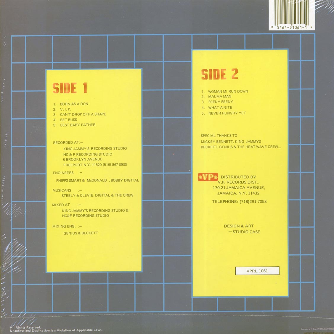 Shabba Ranks - Best Baby Father (orig. press)
