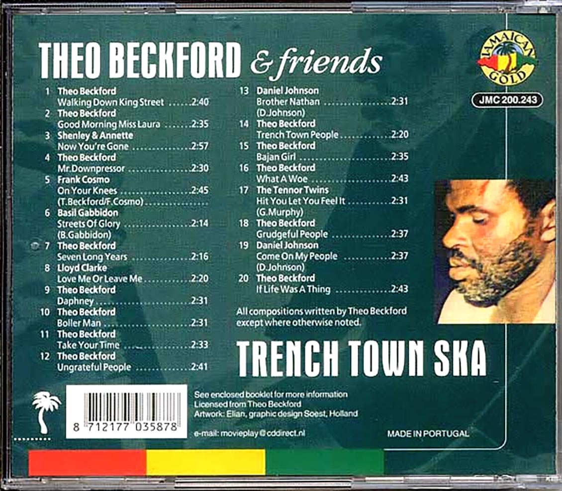 Theo Beckford - Trenchtown Ska: (20 tracks)