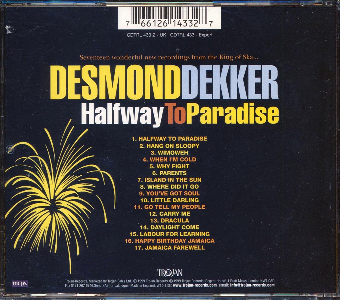 Desmond Dekker - Halfway To Paradise