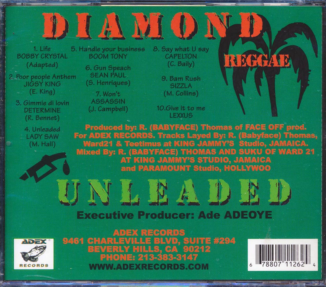 Sizzla, Capleton, Jigsy King, Etc. - Reggae Diamond Unleaded (rhythm: "Unleaded")