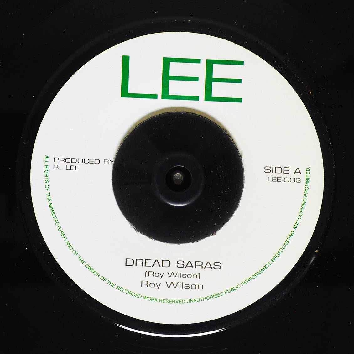 Roy Wilson - Dread Saras  /  Glen Adams - My Argument