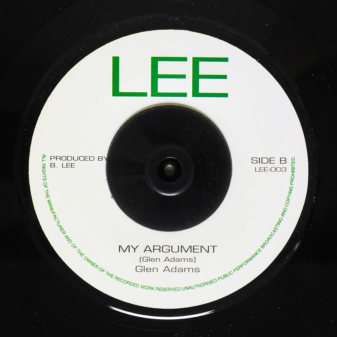 Roy Wilson - Dread Saras  /  Glen Adams - My Argument