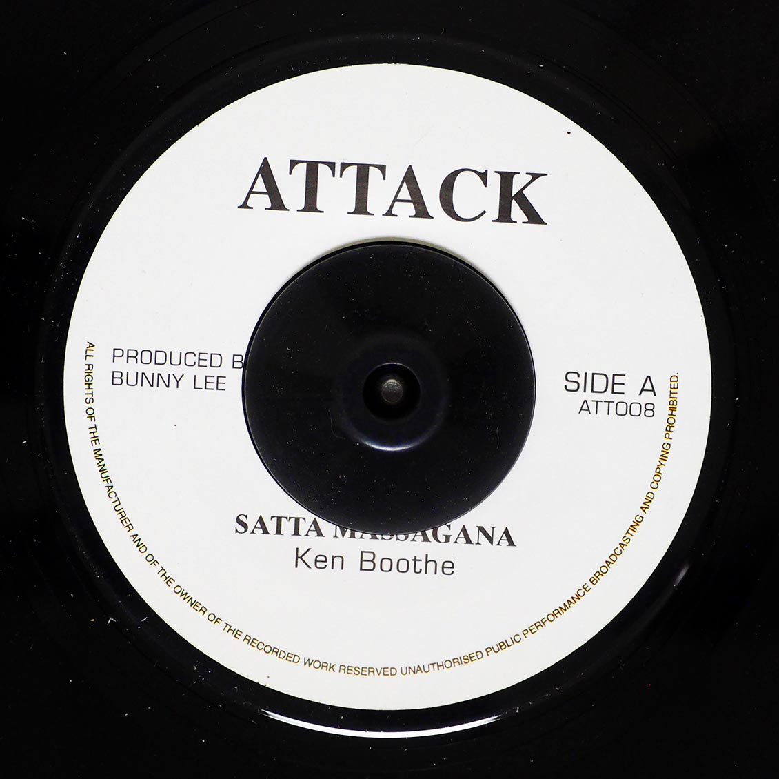 Ken Boothe - Satta Massagana  /  I Roy - Satta (rhythm: "Satta Massagana") (UK press)