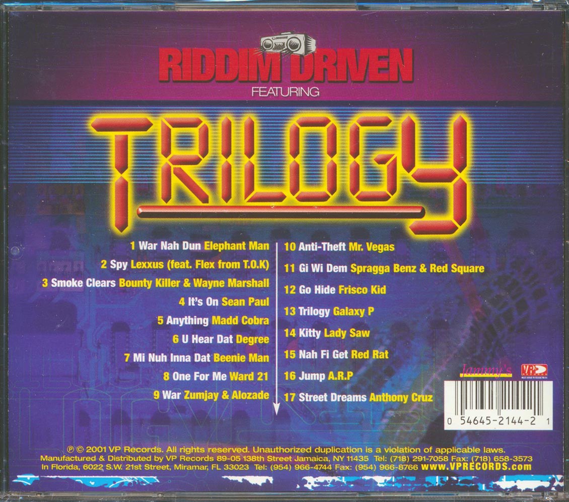Sean Paul, Beenie Man, Bounty Killer, Etc. - Riddim Driven: Trilogy Rhythm (rhythm: "Trilogy")