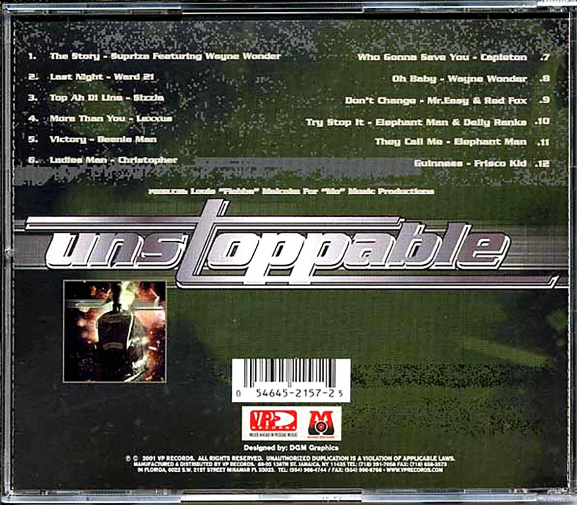 Sizzla, Capleton, Beenie Man, Etc. - Unstoppable Rhythm (rhythm: "Unstoppable")