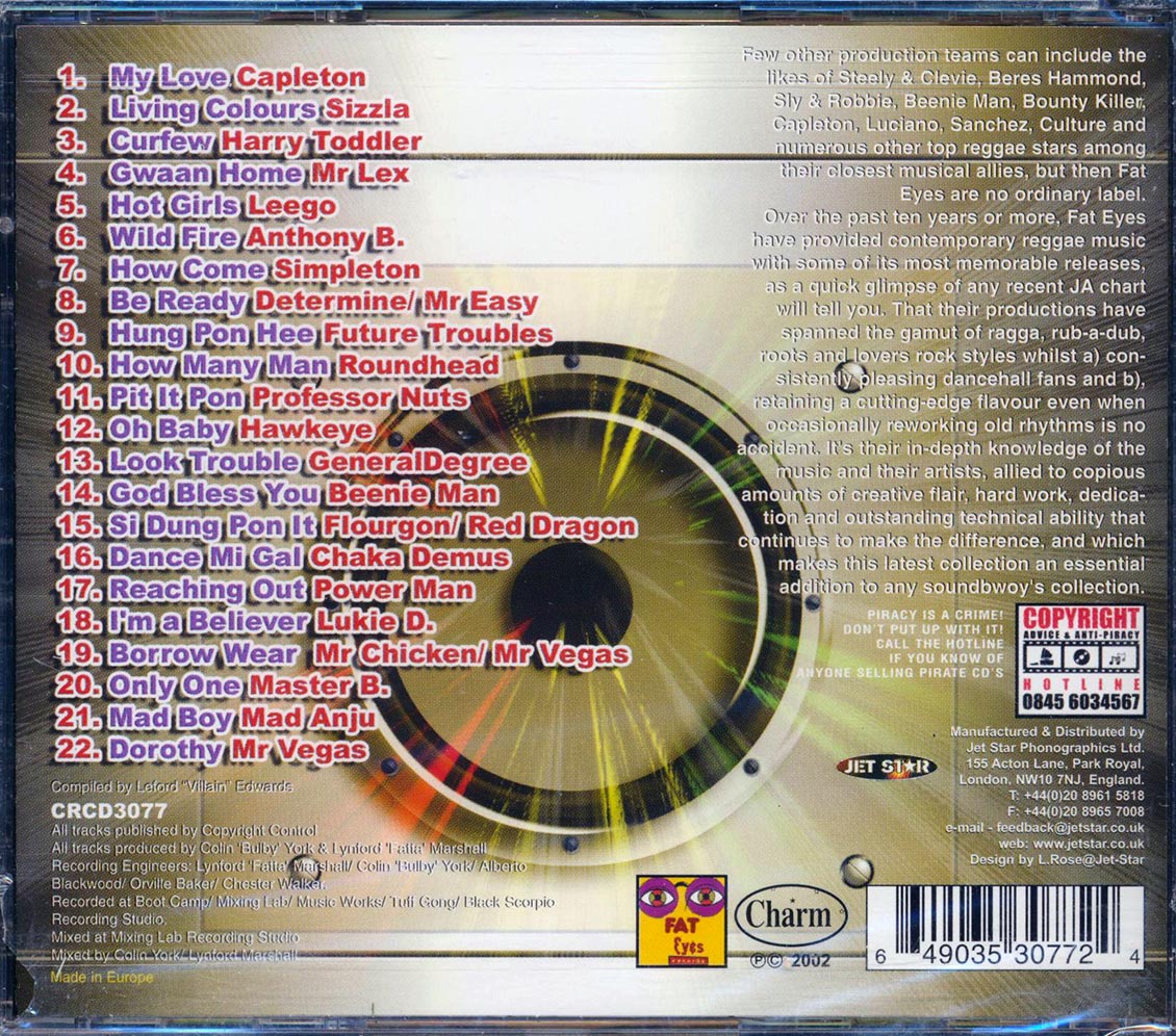 Sizzla, Capleton, Beenie Man, Etc. - Riddim Rider: Living Colours (rhythm: "Living Colours") (22 tracks)