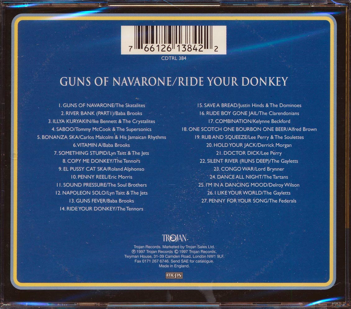 Skatalites, Lynn Taitt, The Tartans, The Federals, Etc. - Guns Of Navarone + Ride Your Donkey (2 albums on 1 CD) (27 tracks)
