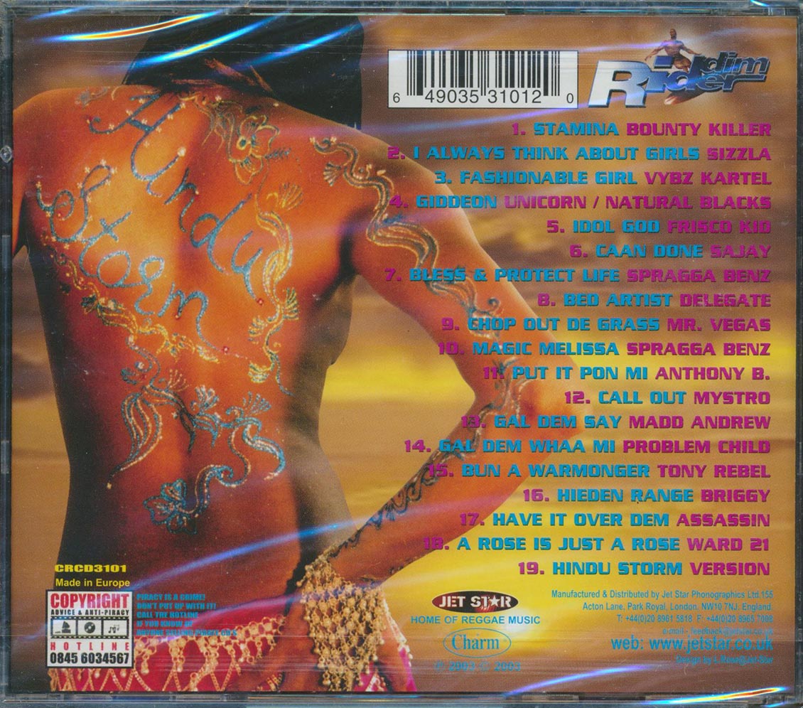 Sizzla, Tony Rebel, Natural Black, Etc. - Riddim Rider: Hindu Storm (rhythm: "Hindu Storm")