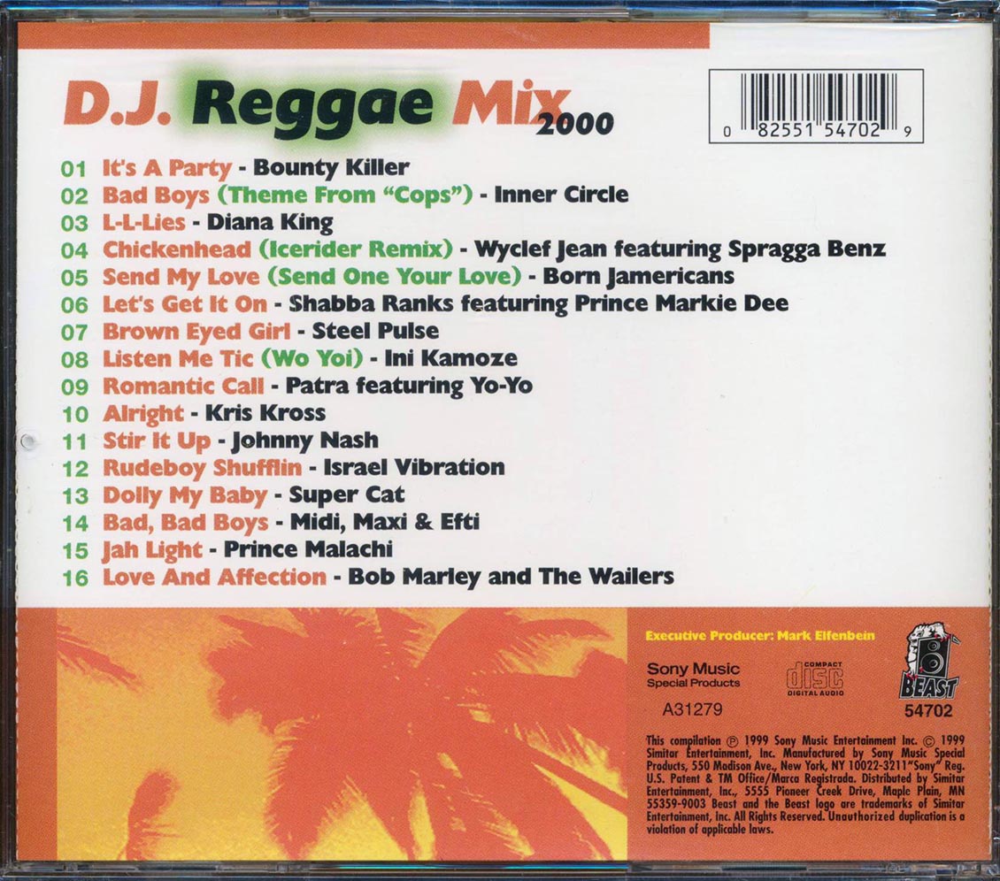 Super Cat, Inner Circle, Bob Marley, Israel Vibration, Etc. - DJ Reggae Mix 2000