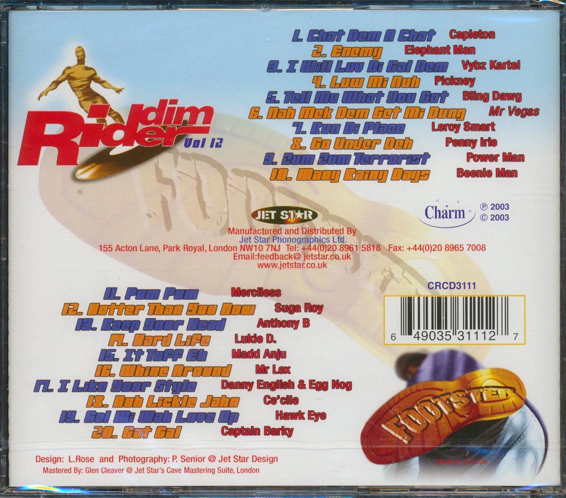 Capleton, Anthony B, Elephant Man, Lukie D, Etc. - Riddim Rider: Foot Step (rhythm: "Foot Step") (20 tracks)