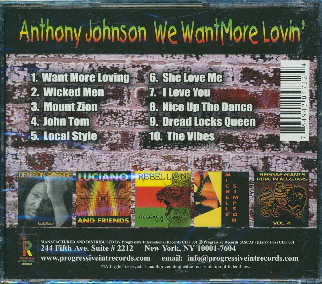 Anthony Johnson - We Want More Lovin'