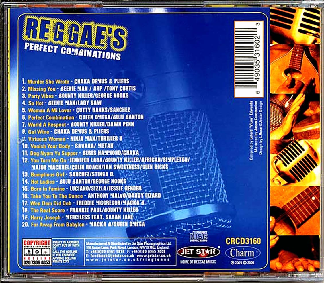 Cutty Ranks, Beres Hammond, Luciano, Etc. - Reggae's Perfect Combinations (20 tracks)
