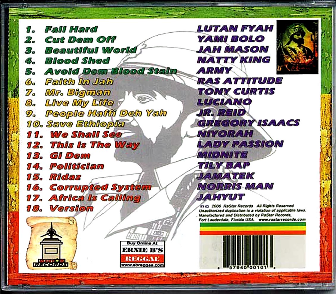 Midnite, Jr. Reid, Lutan Fyah, Luciano, Etc. - Rastar Riddim ('Welcome To Jamrock' Riddim)