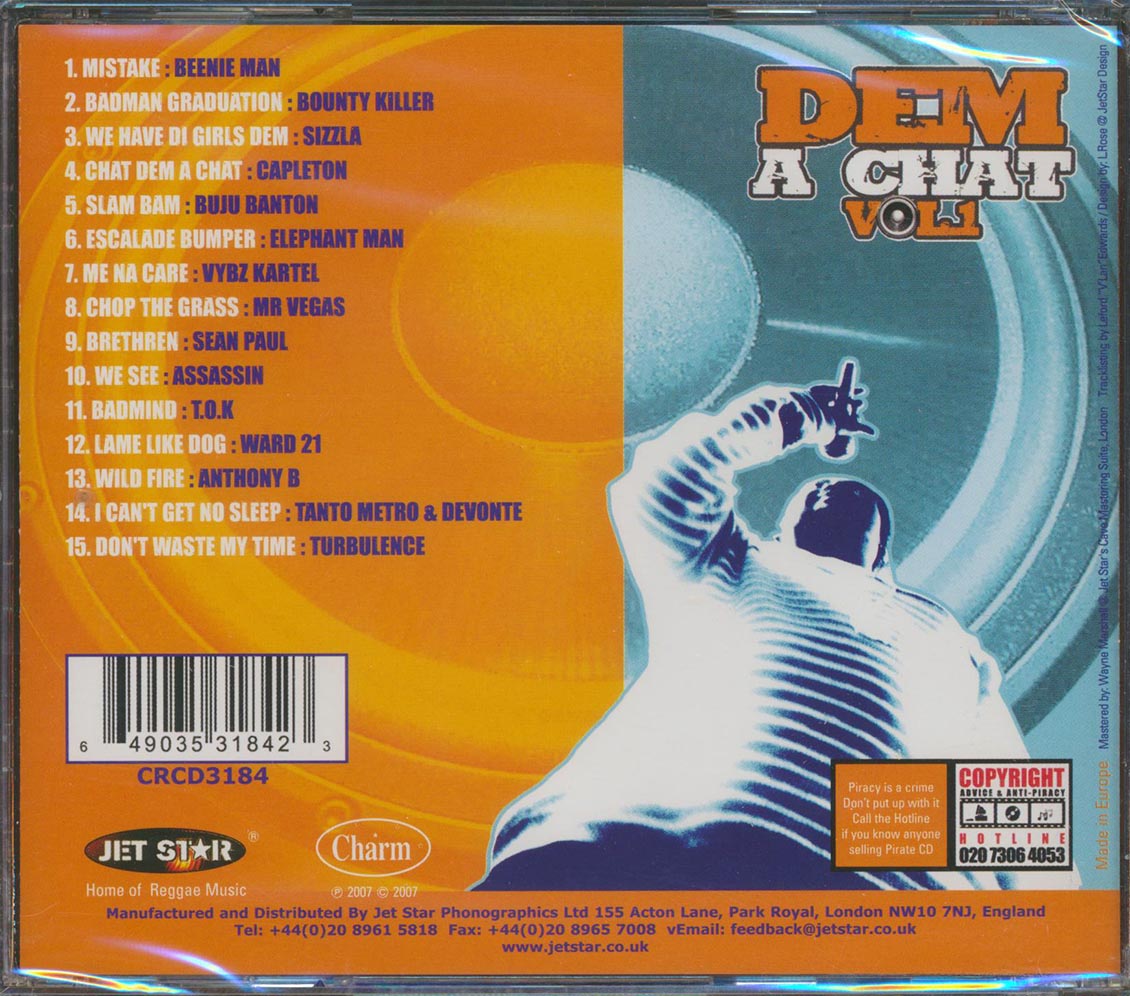 Sean Paul, Sizzla, Buju Banton, Etc. - Dem A Chat Volume 1