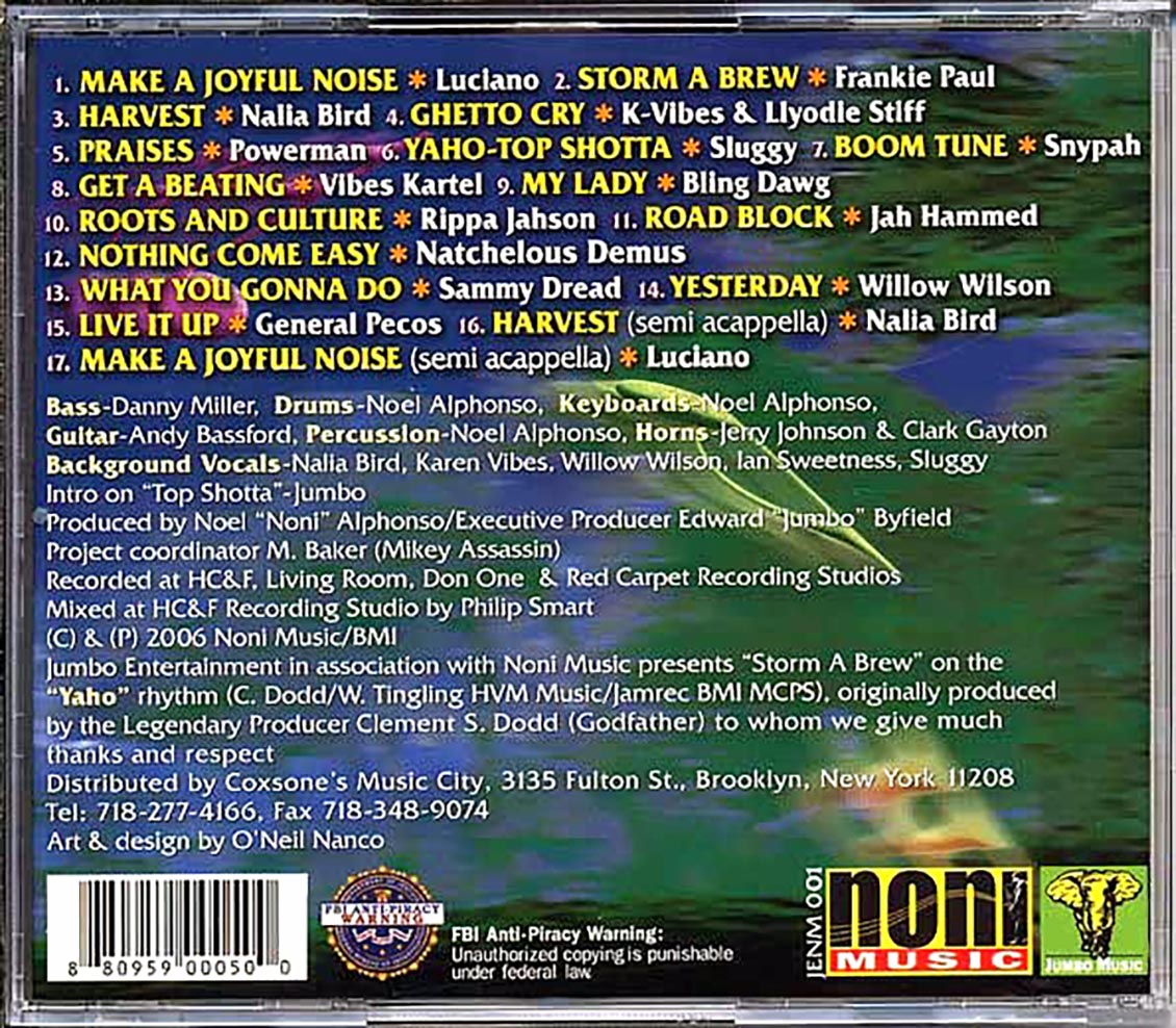 Sammy Dread, Luciano, Frankie Paul, Sluggy, Etc. - Yaho Remix: Storm A Brew (Viceroy's 'Ya Ho' Rhythm) (rhythm: "Viceroys - Ya Hoo")