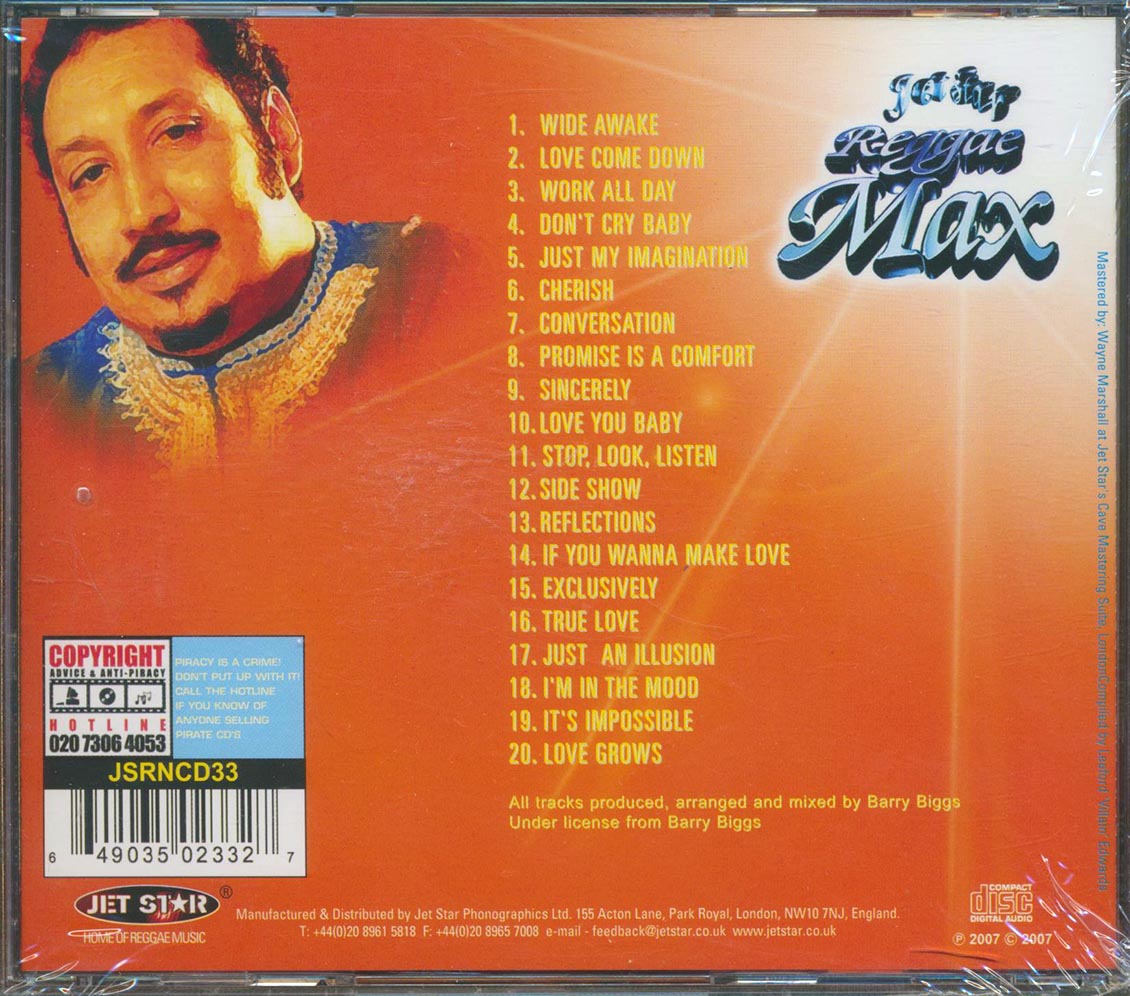 Barry Biggs - Reggae Max (20 tracks)