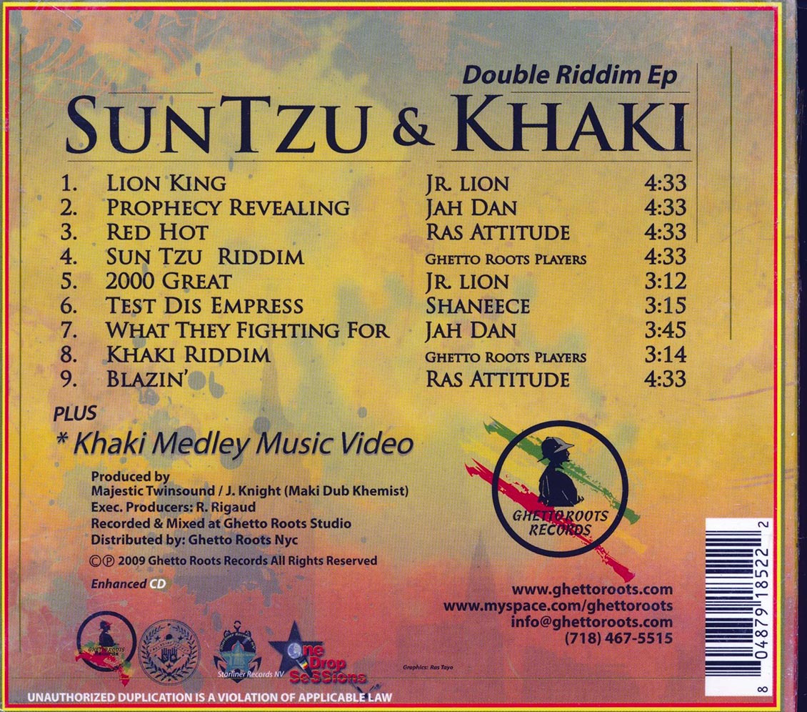 Ras Attitude, Jah Dan, Jr. Lion - Suntzu & Khaki Double Riddim