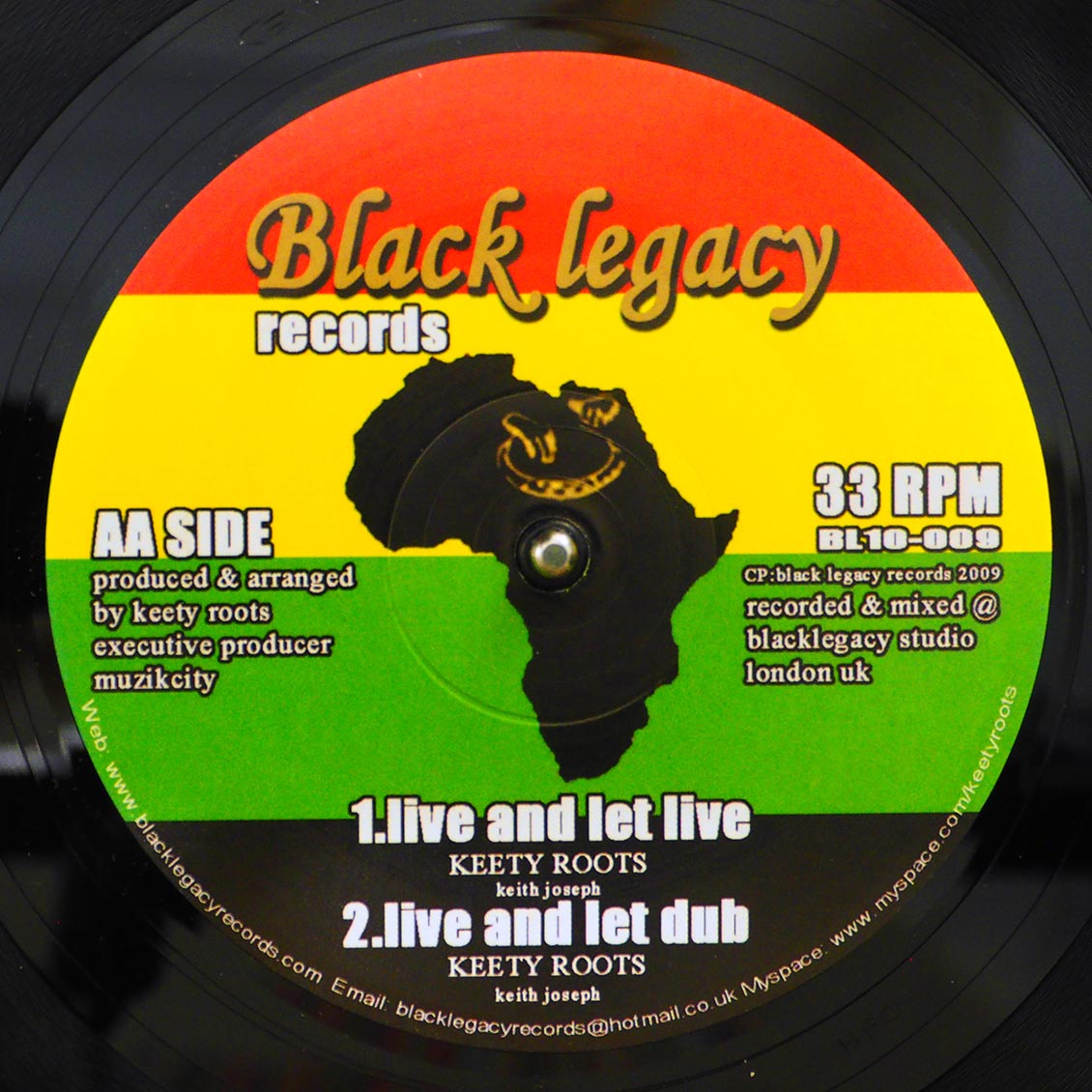 Keety Roots - Faith In Jah; Keety Roots - Jah Dub  /  Keety Roots - Live And Let Live; Keety Roots - Live And Let Dub