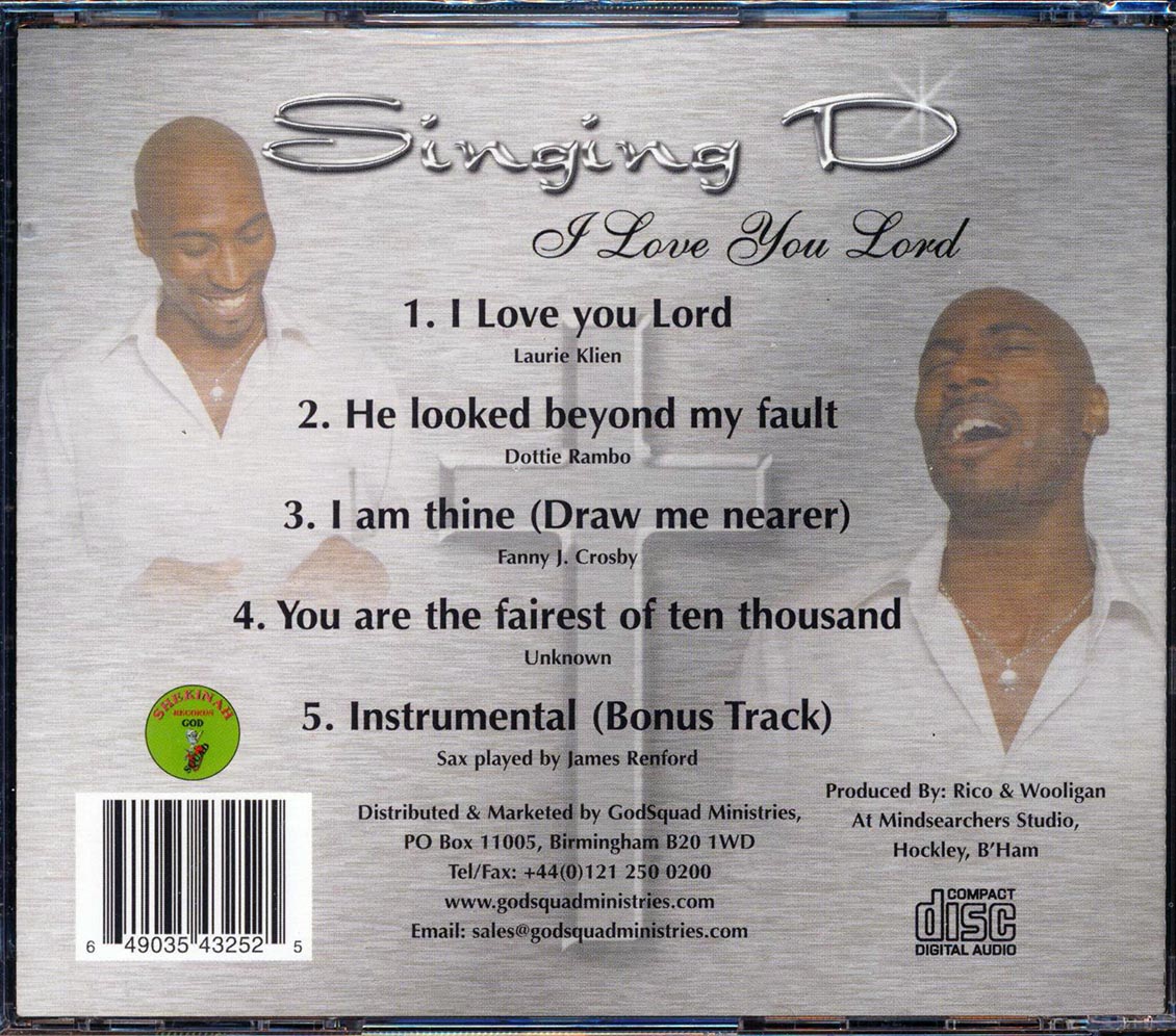 Singing D - I Love You Lord (5 Tracks)