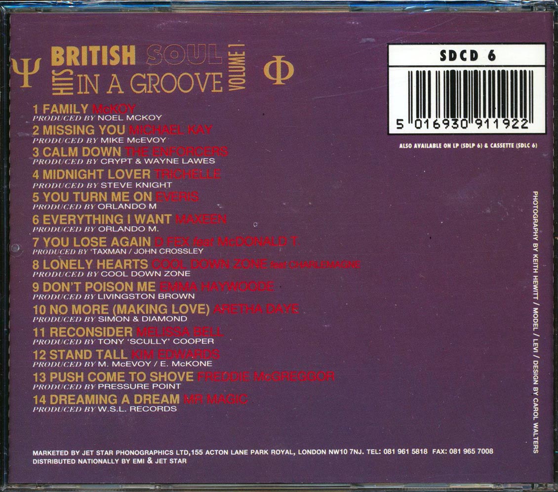 Freddie McGregor, Kim Edwards, McKoy, Etc. - British Soul Hits In A Groove Volume 1