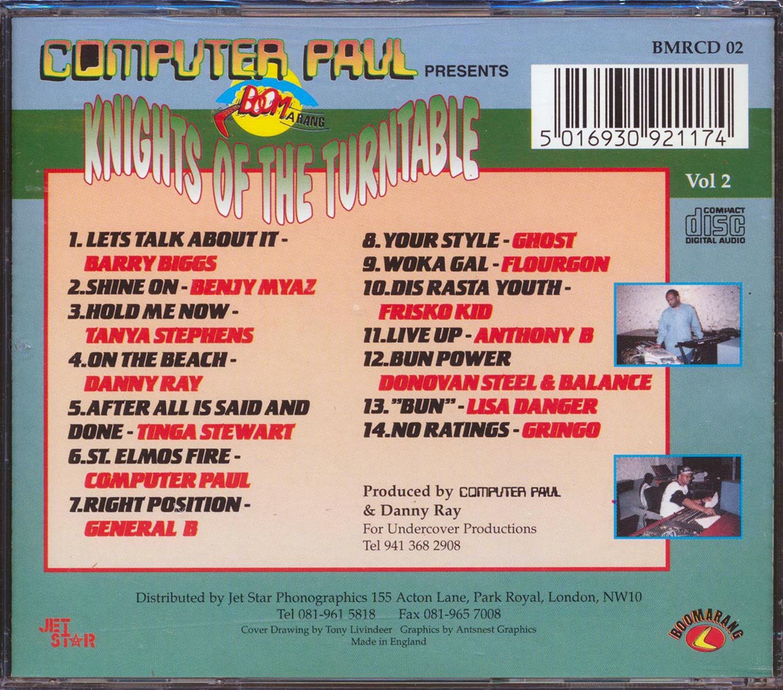 Flourgon, Anthony B, Tanya Stephens, Etc. - Computer Paul Presents Knights Of The Turntable Volume 2