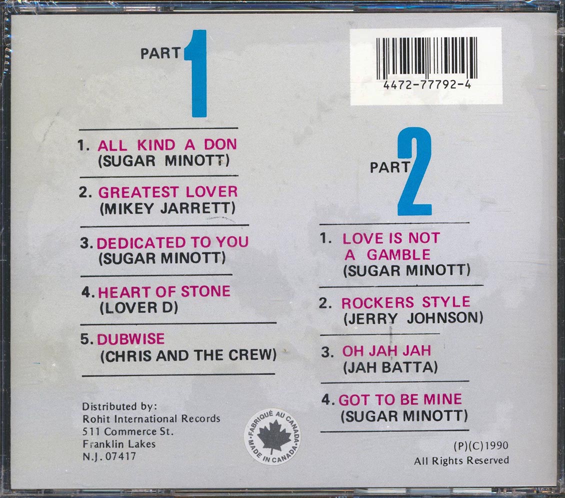 Sugar Minott, Jerry Johnson, Jah Batta, Etc. - All Kind A Don
