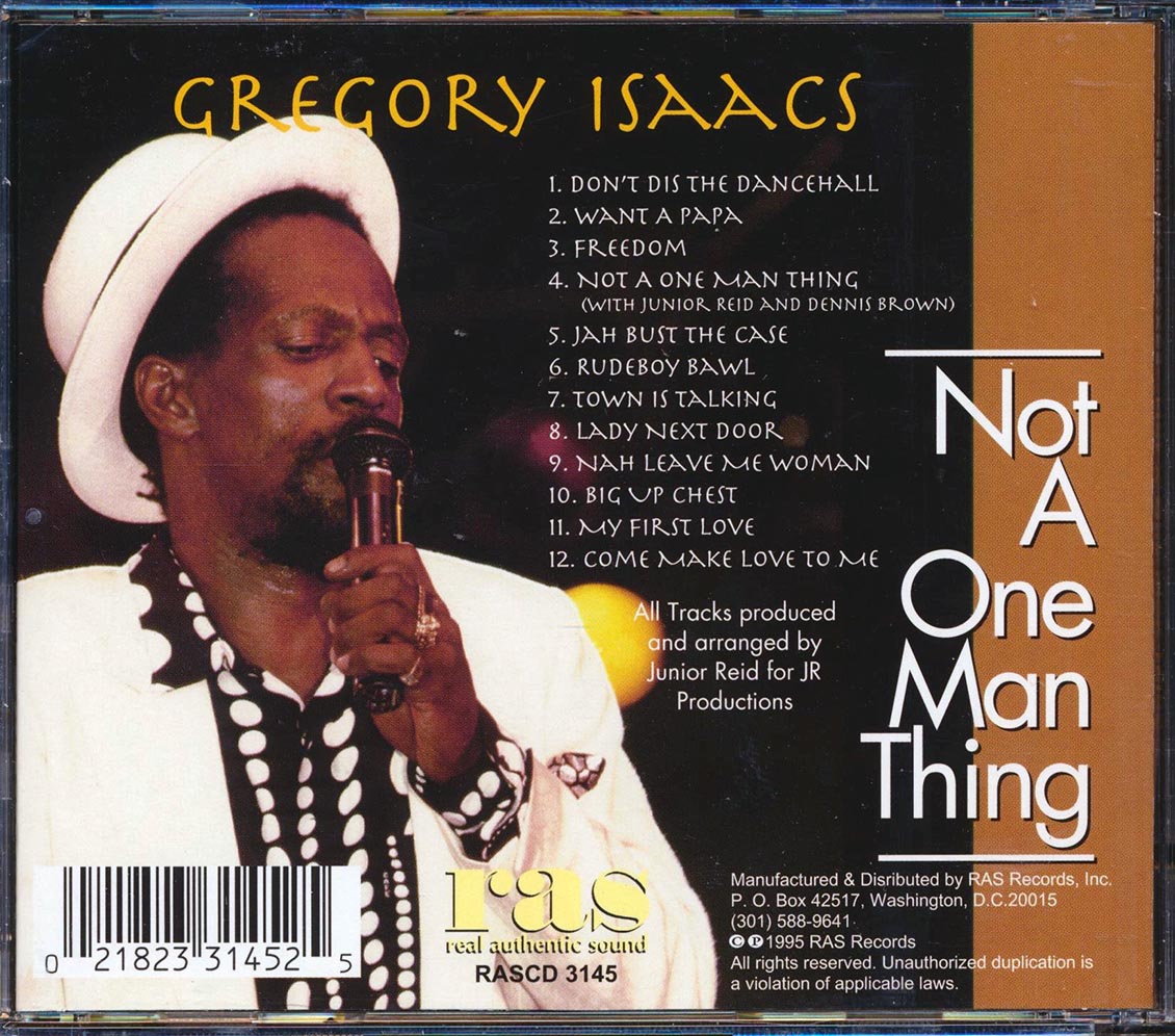 Gregory Isaacs - Not A One Man Thing (marked/ltd stock)