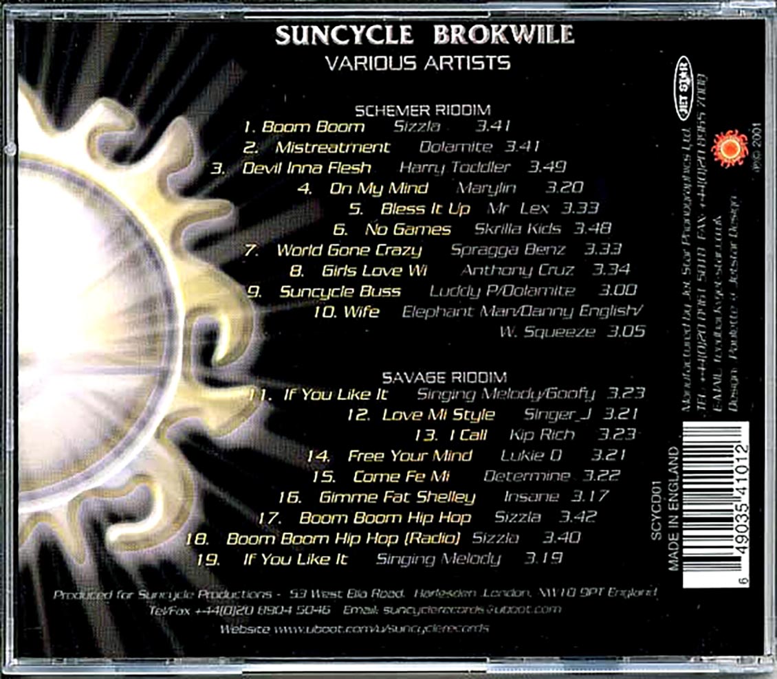 Sizzla, Anthony Cruz, Determine, Etc. - Suncycle Brokwile