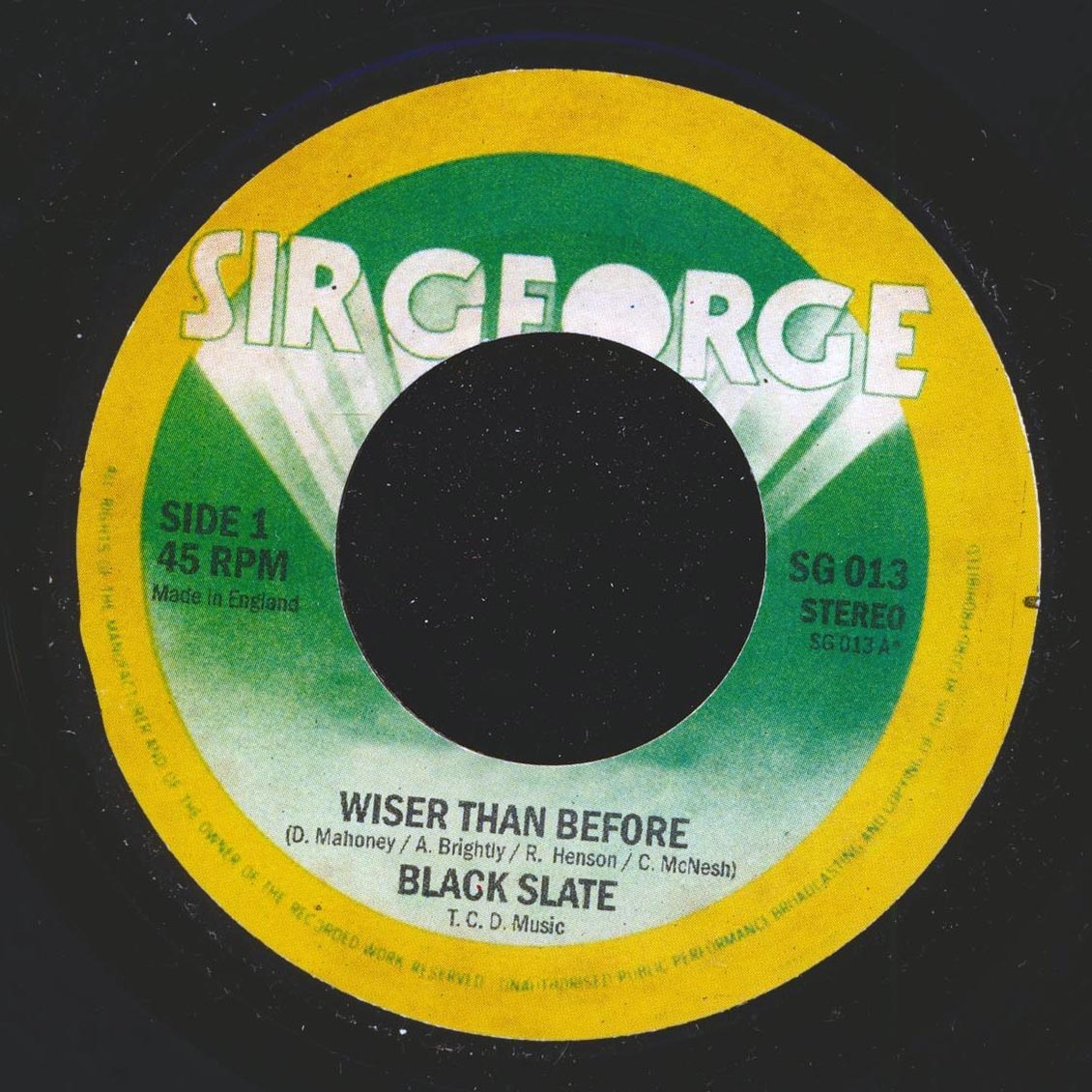 Black Slate - Wiser Than Before  /  Version (UK press)