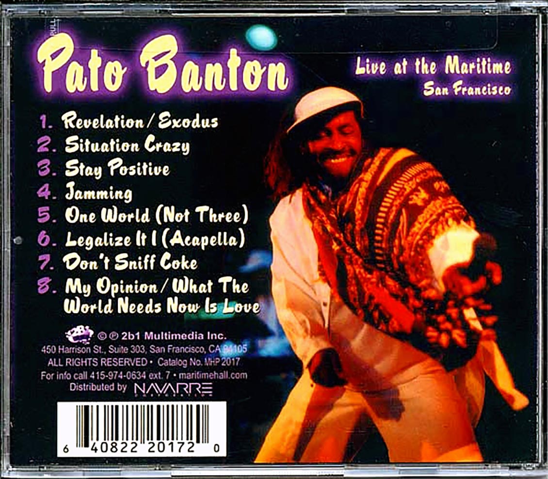 Pato Banton - Live At Maritime Hall