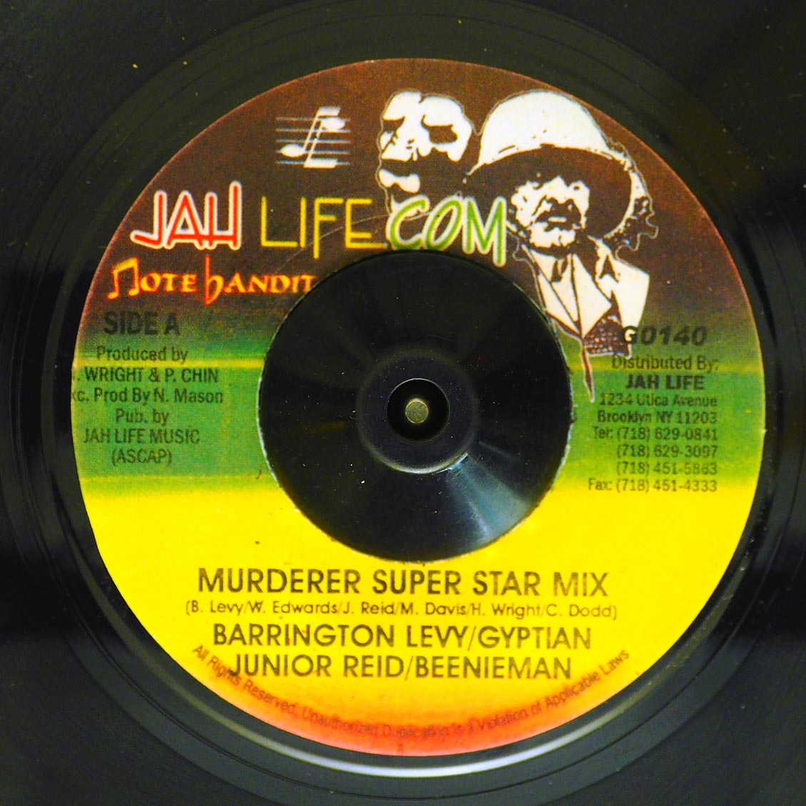Barrington Levy, Gyptian, Jr. Reid, Beenie Man - Murderer Super Star Mix  /  Version (rhythm: "Murderer / Hot Milk") (colored vinyl)