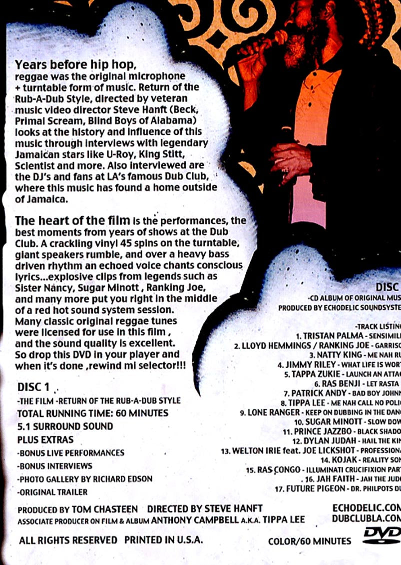 Sugar Minott, Ranking Joe, Lone Ranger, Triston Palmer, Etc. - Return Of The Rub A Dub Style (incl. DVD)