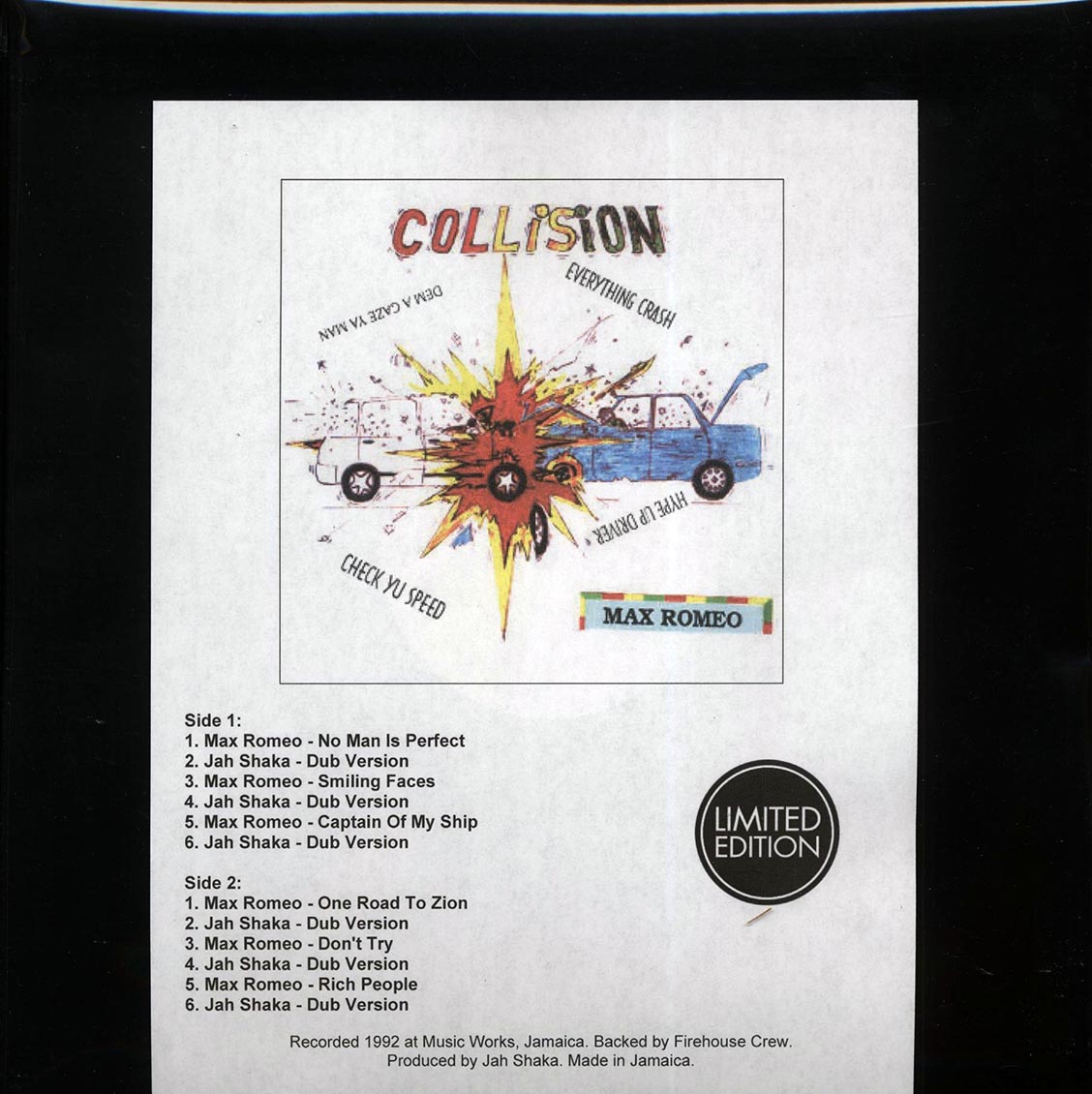 Max Romeo - Collision (Jamaica press) (orig. press) (plain jacket)
