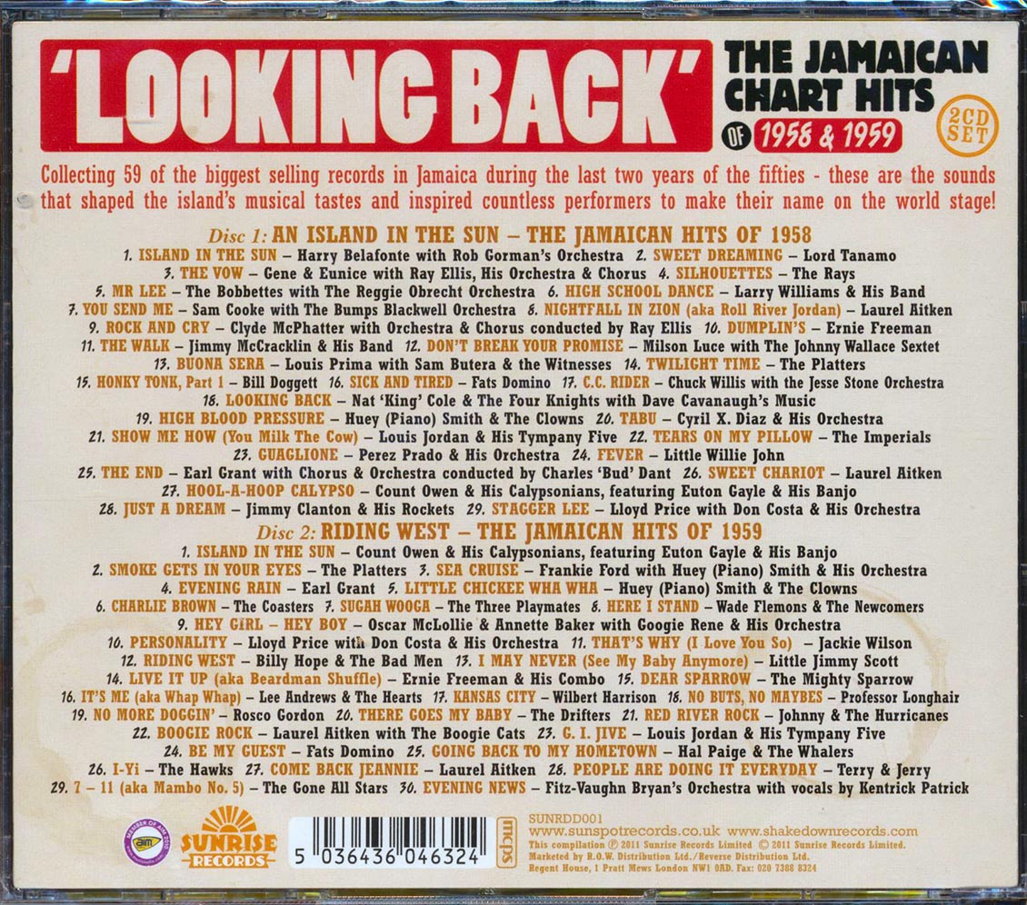 Count Owen, Laurel Aitken, Fats Domino, Etc. - Looking Back: The Jamaican Chart Hits 1958 And 1959 (59 tracks) (2xCD)