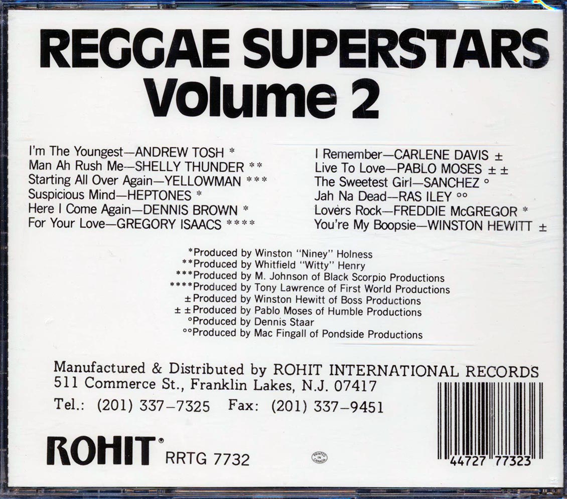 Shelly Thunder, Pablo Moses, Gregory Isaacs, Etc. - Reggae Superstars Volume 2
