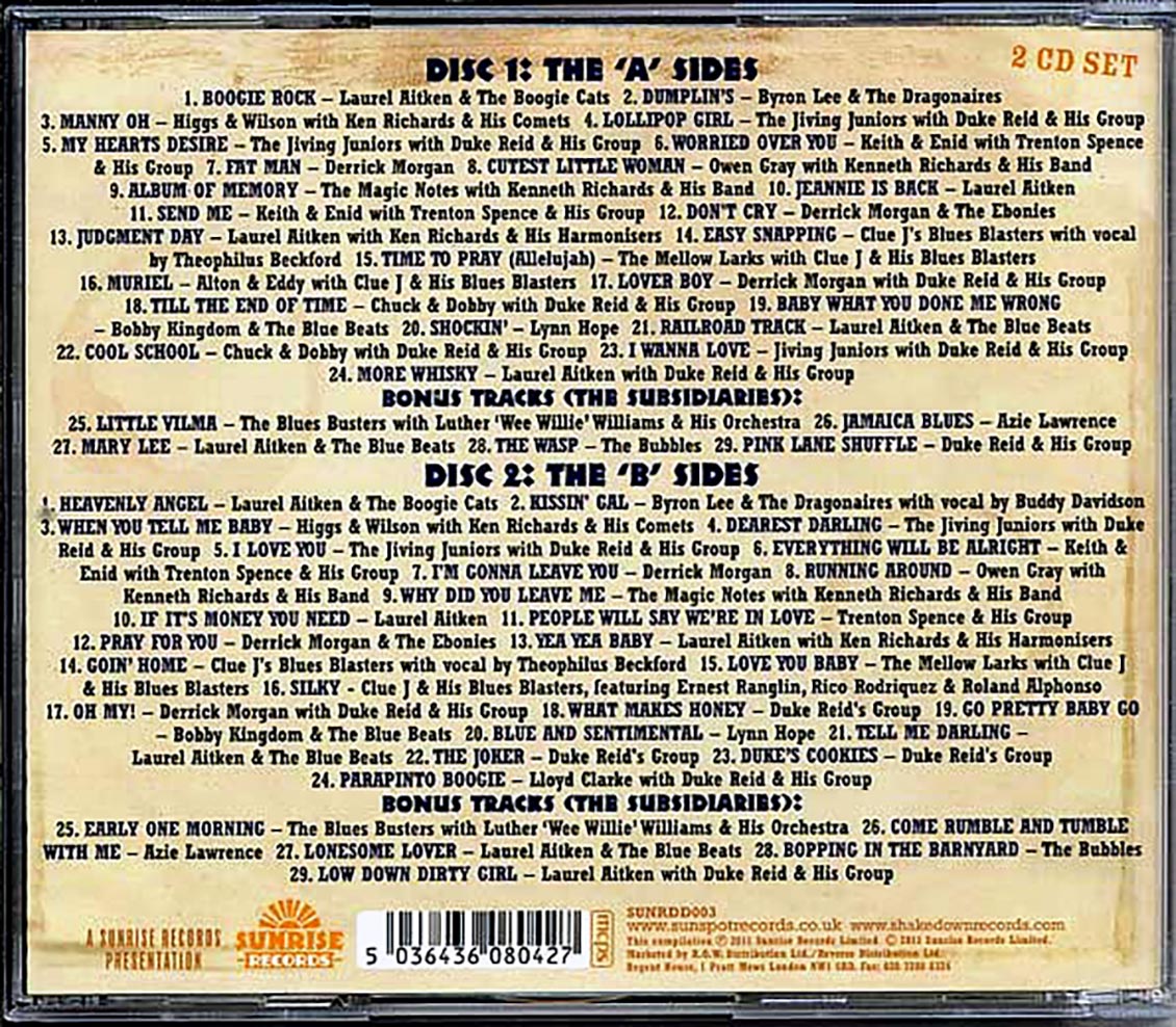 Laurel Aitken, Joe Higgs, Derrick Morgan, Alton Ellis, Etc. - The Story Of Blue Beat: The Best In Ska 1960 (58 tracks) (2xCD)