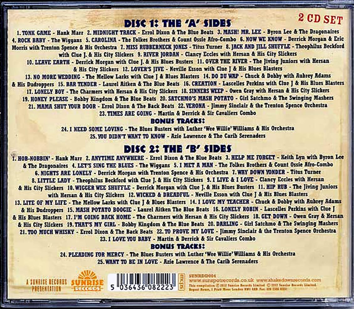 Laurel Aitken, Theo Beckford, Owen Gray, Derrick Morgan, Etc. - The Story Of Blue Beat: The Best In Ska 1961 Part 1 (50 tracks) (2xCD)