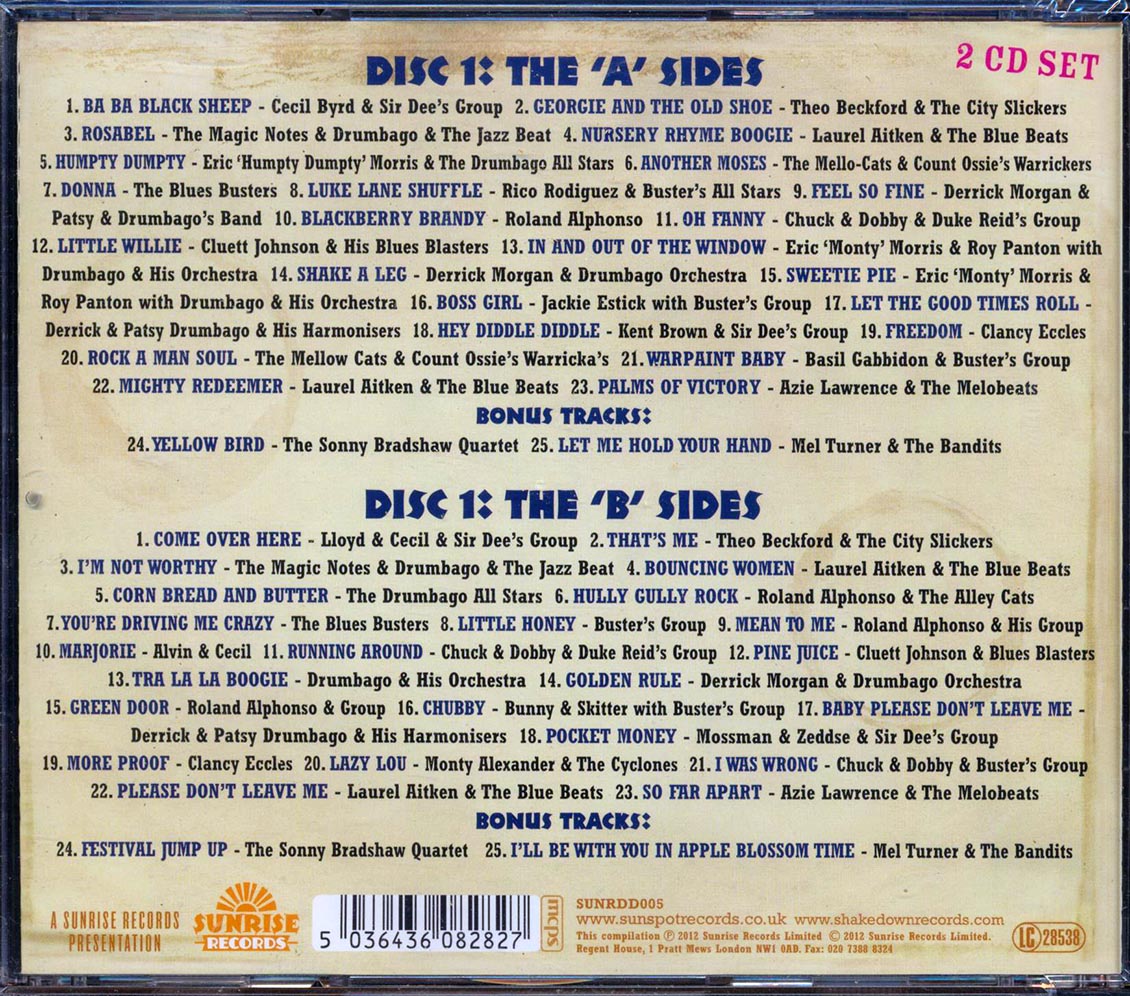 Prince Buster, Roland Alphonso, Laurel Aitken, Theo Beckford, Etc. - The Story Of Blue Beat: The Best In Ska 1961 Part 2 (50 tracks) (2xCD)