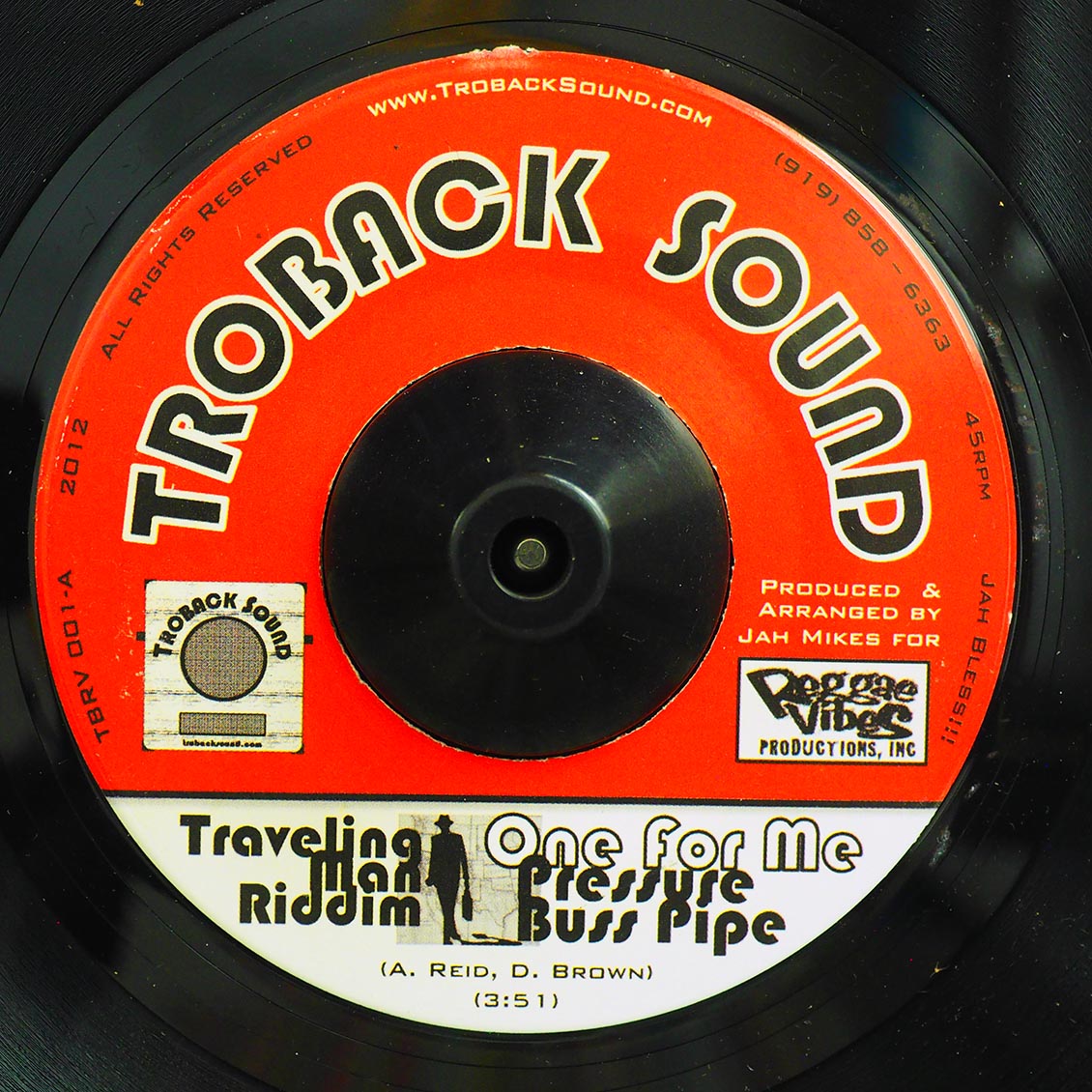 Pressure, Buss Pipe - One For Me  /  Sixy - Travelling Man (rhythm: "Traveling Man")