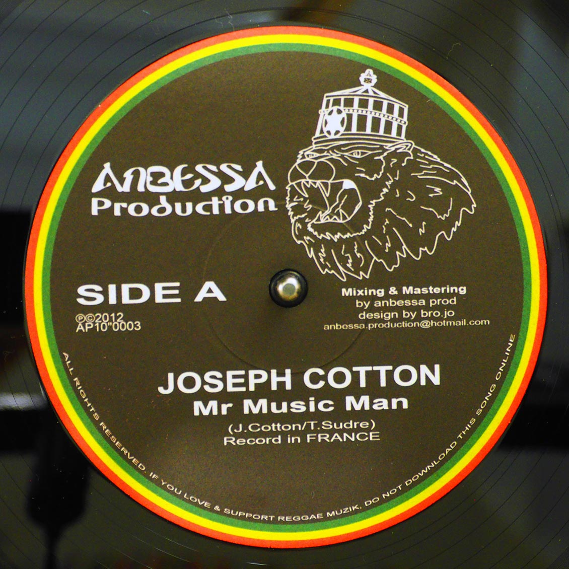 Joseph Cotton - Mr. Music Man  /  No Killa Man Dub Version (rhythm: "No Killa Man")