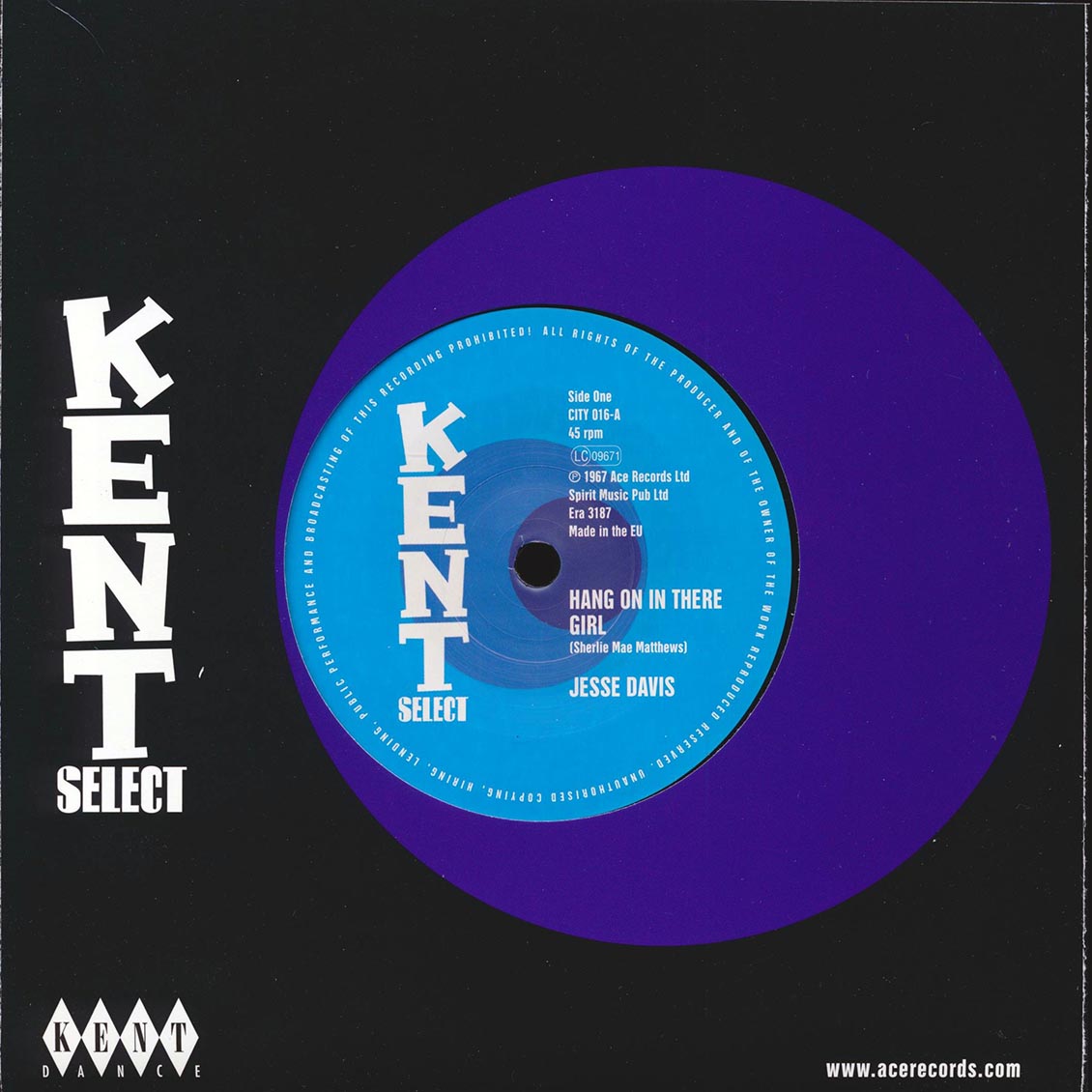 Jesse Davis - Hang On In There Girl  /  Instrumental