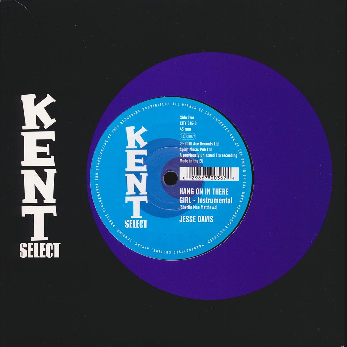 Jesse Davis - Hang On In There Girl  /  Instrumental