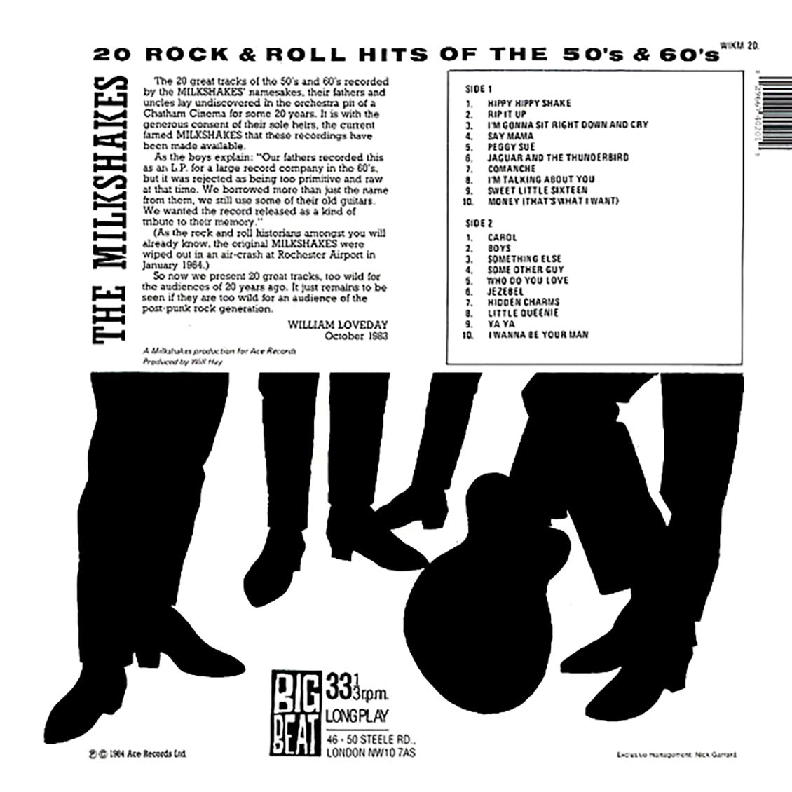 The Milkshakes - 20 Rock And Roll Hits Of The 50s And 60s