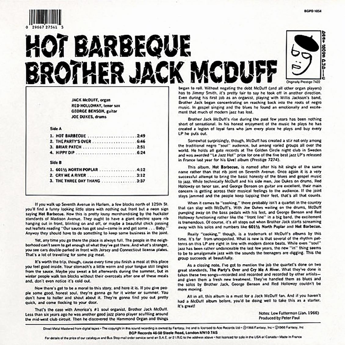 Brother Jack McDuff - Hot Barbeque
