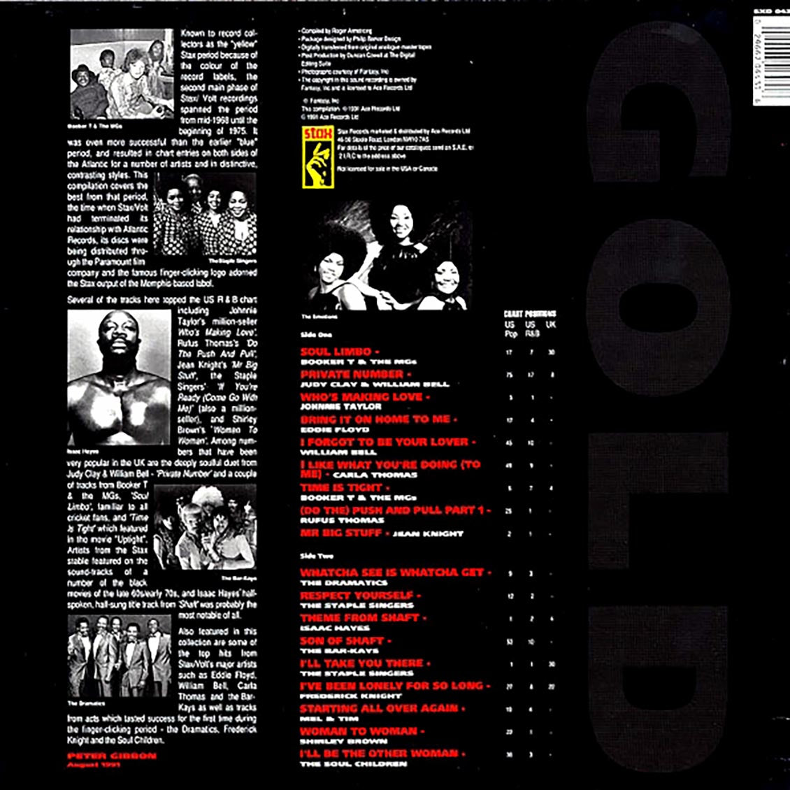 Booker T & The MG's, The Bar-Keys, Isaac Hayes, Etc. - Stax Gold: Hits 1968-1974