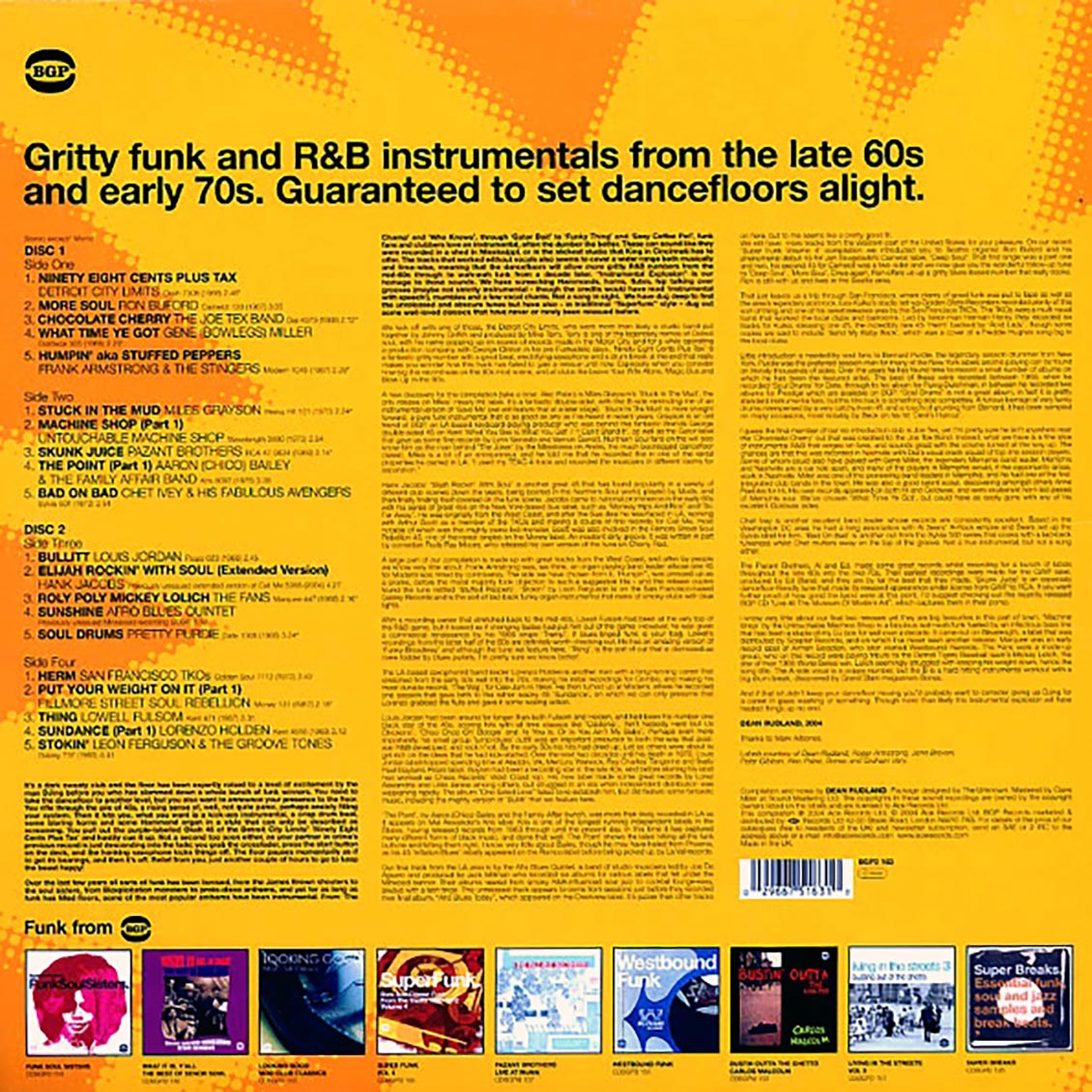 Pazant Brothers, The Joe Tex Band, Lowell Fulson, Hank Jacobs, Etc. - Instrumental Explosion: Incendiary Funk And R&B Instrumentals 1966-1973 (2xLP)