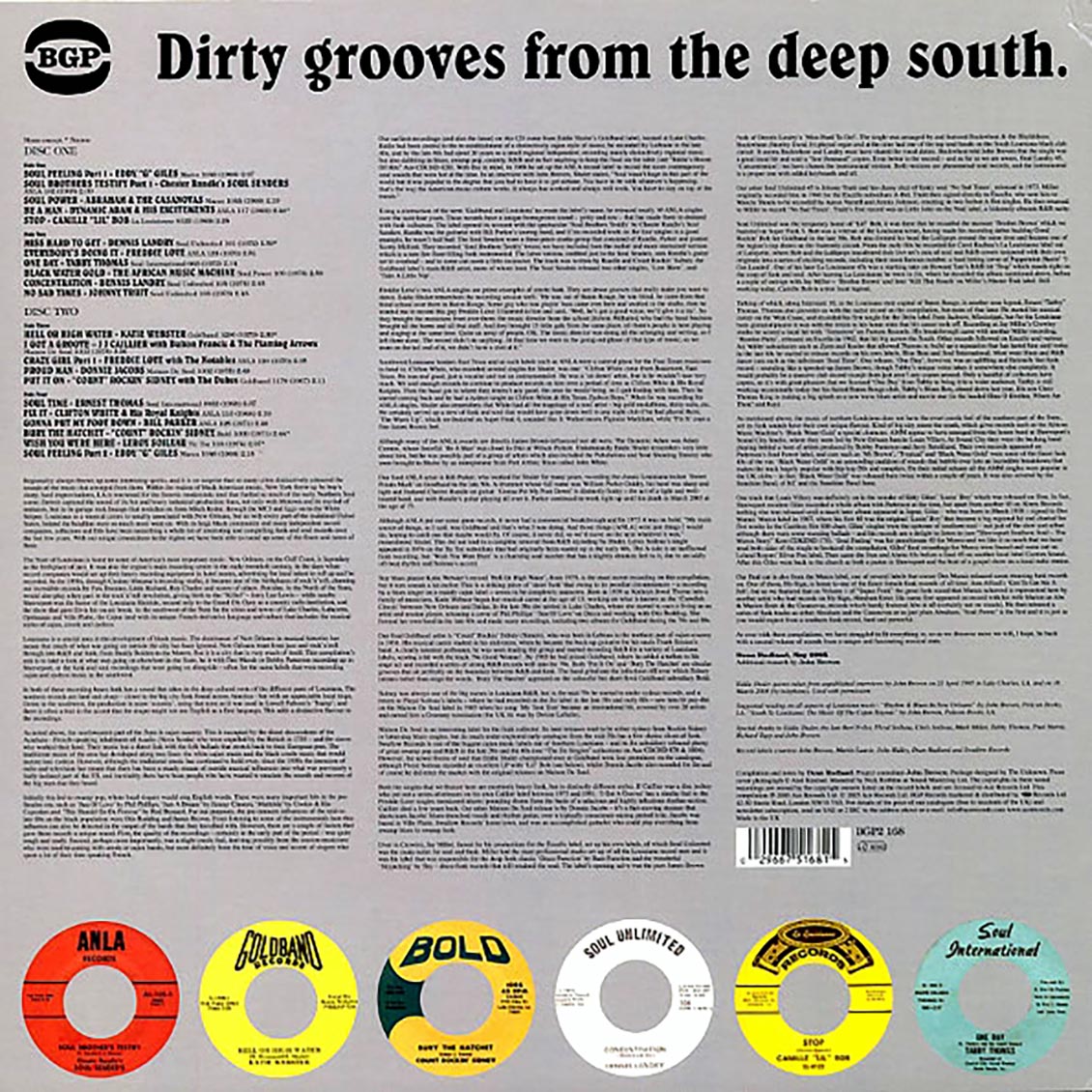 Eddie G Giles, Camille Bob, African Music Machine, Etc. - Southern Funkin: Louisiana Funk And Soul 1967-1979 (2xLP)